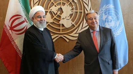  ڕۆحانی لە پرێس کۆنفرانسەکەی دا: کۆبوونەوەی ئەنجومەنی ئاسایشت ئەوەی دەرخست کە ئەمریکا تەنیایە