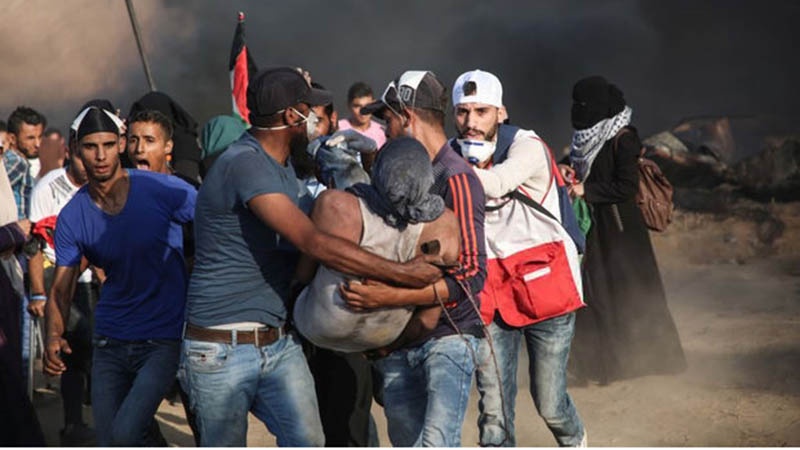 پرامن واپسی مارچ پر اسرائیلی فوجیوں کا حملہ، سات فلسطینی شہید 