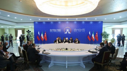کۆبوونەوەی سەرۆکانی ئێران، ڕووسیا و تورکیا لە تاران