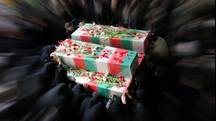 تہران میں شہدا کی تشییع جنازہ ۔ ویڈیو
