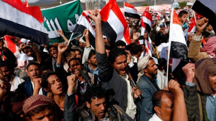 خۆپێشاندانی ناڕازیانی یەمەنی دژبە دەسدرێژکارانی سەعوودیایی لە ڕۆژهەڵاتی یەمەن