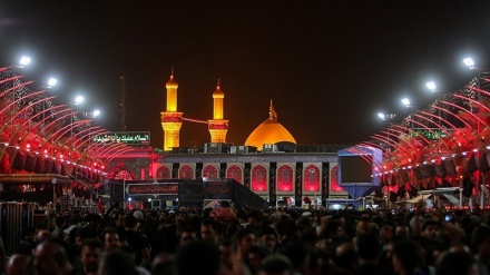 ڕێوڕەسمی شەوی ئەربەعین لە شاری کەربەلا