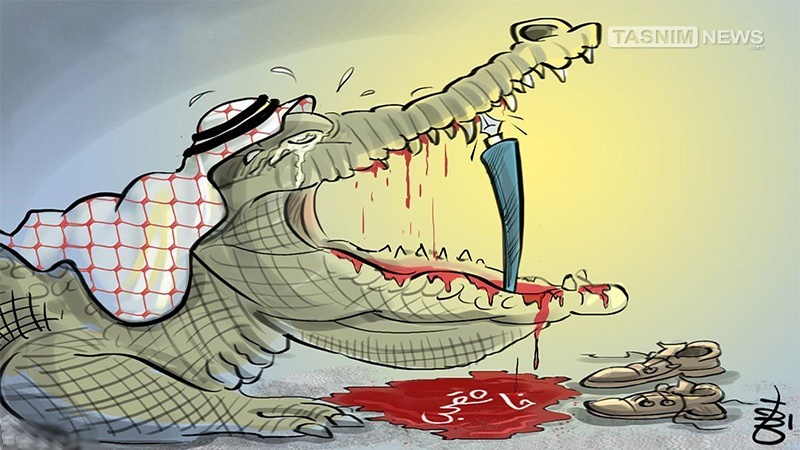 خاشقجی، آل سعود کے گلے کی ہڈی! ۔ کارٹون