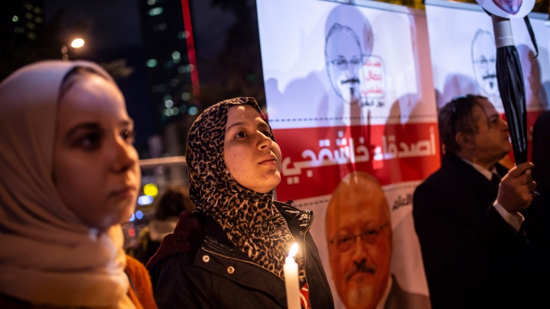 استنبول، مخالف سعودی صحافی کے قتل کے خلاف مظاہرے