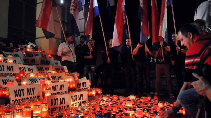 Foto/Fena: U Mostaru održan protest protiv Željka Komšića
