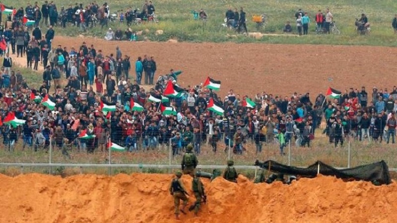 واپسی مارچ پر اسرائیل کی جارحیت 3 شہید 376زخمی 