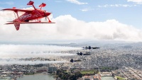 Air show nekoliko aviona na nebu San Franciska