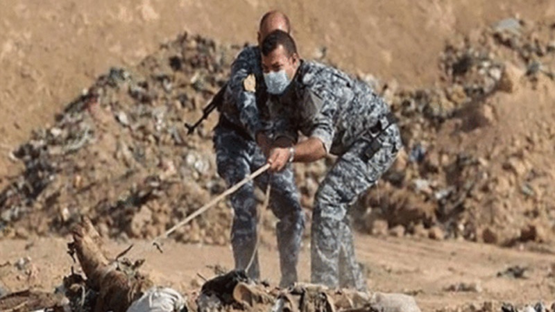 دۆزرانەوەی گۆڕی بەکۆمەڵی داعشیەکان لە رۆژاوای موسڵ
