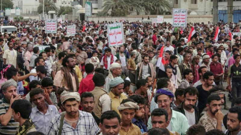 چار سال مکمل ہونے پر یمن میں سعودی جارحیت کے خلاف مظاہرے 