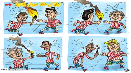 ایران کے خلاف امریکی پابندیاں! ۔ کارٹون