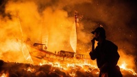 Ceremonija paljenja čamaca u Tajvanu