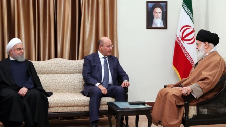 İraq prezidenti islam inqilabının böyük rəhbəri ilə görüşüb