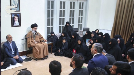 TƏHLÜKƏSİZLİK ŞƏHİDLƏRİNİN AİLƏLƏRİ İNQİLAB RƏHBƏRİNİN QƏBULUNDA