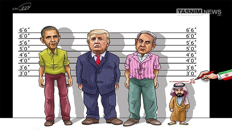 ایران کے مقابلے کس کا کتنا قد! ۔ کارٹون