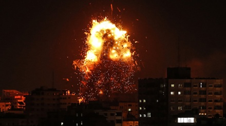 غزہ میں اسرائیل کا فضائی حملہ،فلسطینی چینل الاقصی کی عمارت تباہ
