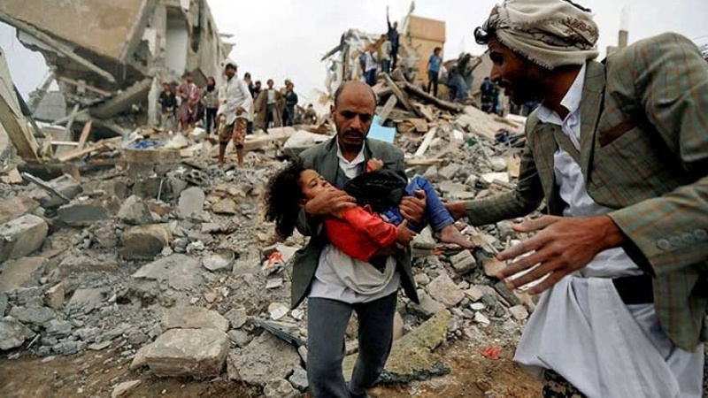 یمنی صوبے الحدیدہ پر سعودی حکومت کی بمباری 