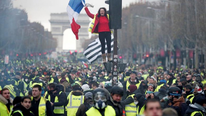 فرانس میں یلوجیکٹ کے مظاہرے جاری رہیں گے 