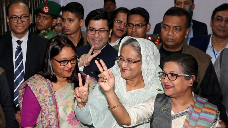 بنگلادیش میں برسراقتدارجماعت عوامی لیگ کامیاب