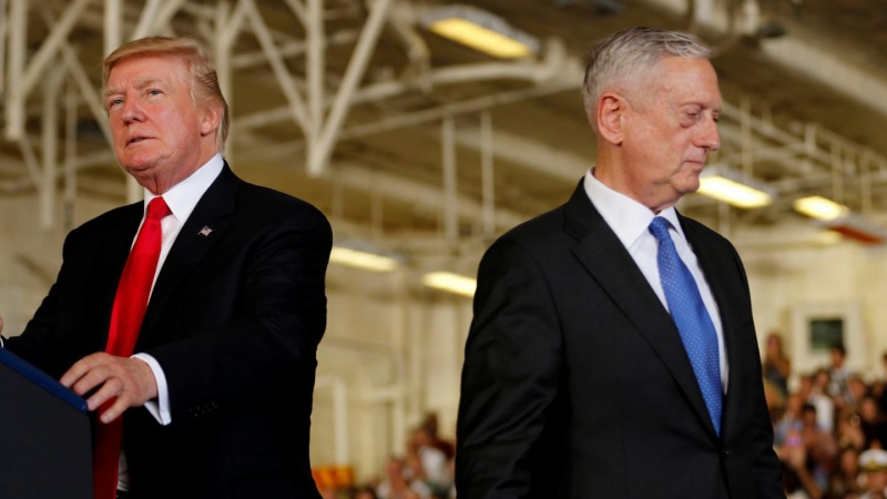 ٹرمپ سے اختلافات امریکی وزیر دفاع مستعفی