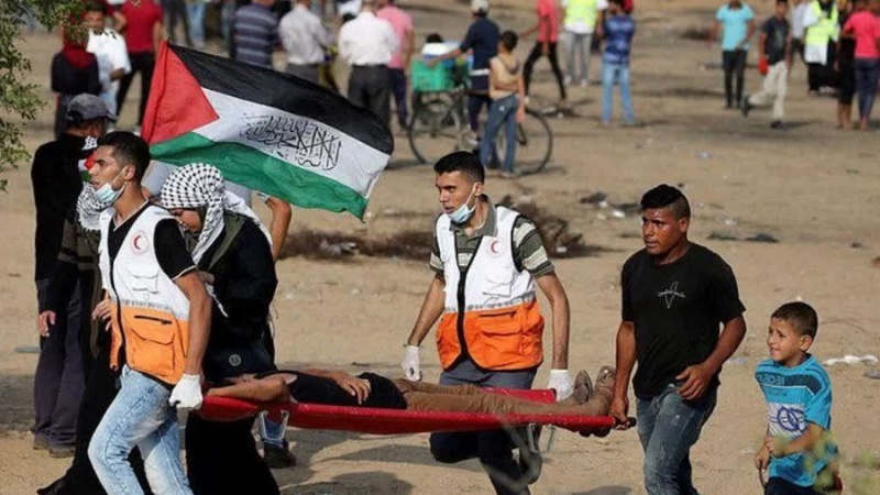 پرامن واپسی مارچ پر وحشیانہ حملہ 32 فلسطینی زخمی