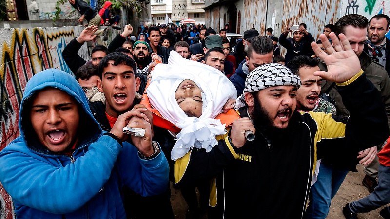 غزہ میں ایک فلسطینی کی شہادت