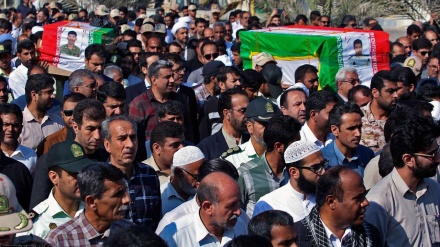 چابہار دہشتگردانہ حملے کے شہداء کی تشیع جنازہ 