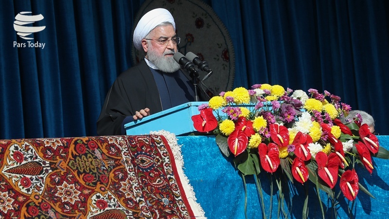 ایران پابندیاں عائد کرنے والوں کا ڈٹ کر مقابلہ کرتا رہے گا ، صدر روحانی 