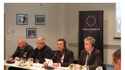 Susret šefa Delegacije EU i ambasadora s Murizom Memićem i Davorom Dragičevićem