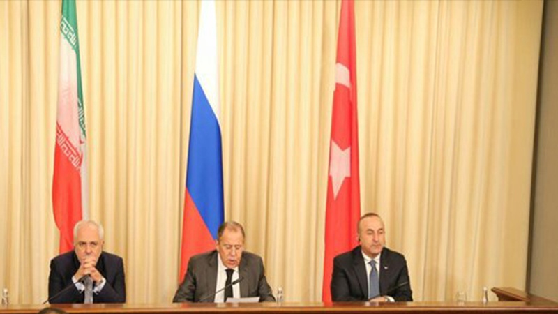 ایران، روس اور ترکی کے وزرائے خارجہ کا سہ فریقی اجلاس