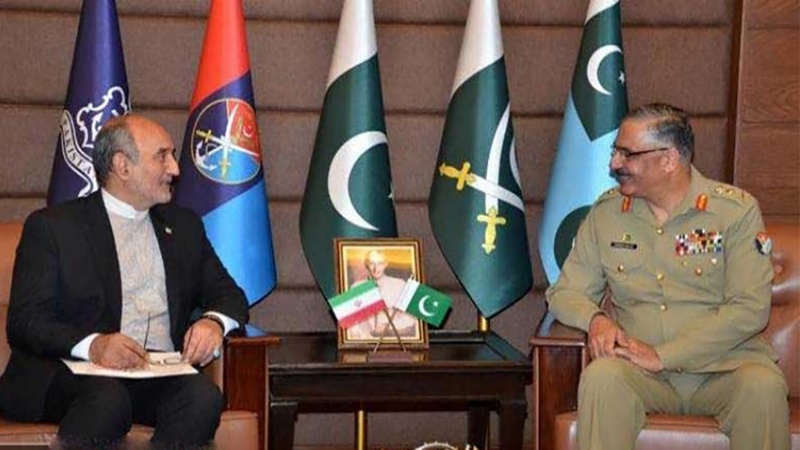 ایرانی سفیراور پاکستان کے اعلی فوجی کمانڈر کی ملاقات