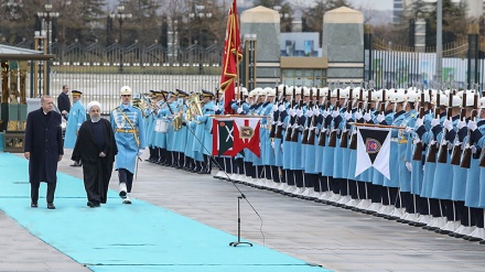 صدر ایران کا ترکی میں پرتپاک خیر مقدم 