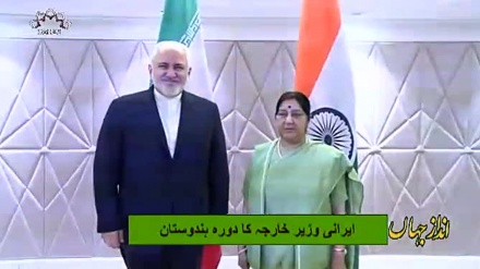 ایرانی وزیر خارجہ کا دورہ ہندوستان
