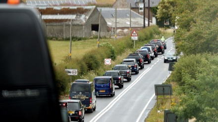 Trampı aparan avtomobil karvanının hərəkəti yolunda hadisə baş verib
