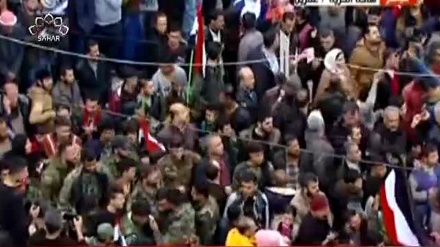 شامی عوام کا اغیار کی موجودگی کے خلاف احتجاج