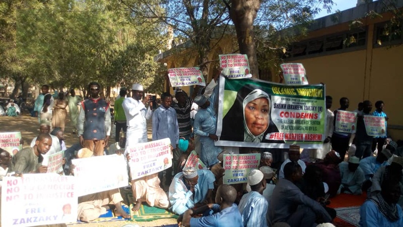 مرضیہ ہاشمی کی گرفتاری کے خلاف برطانیہ اور نائجیریا میں احتجاج