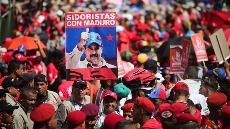 وینزویلا میں صدرنکولس مادرو کے حق میں ریلیاں