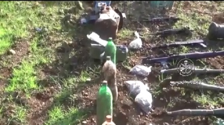 شمالی شام میں فوج کے ہاتھ لگے دہشت گردوں کے ہتھیاروں کے ذخائر