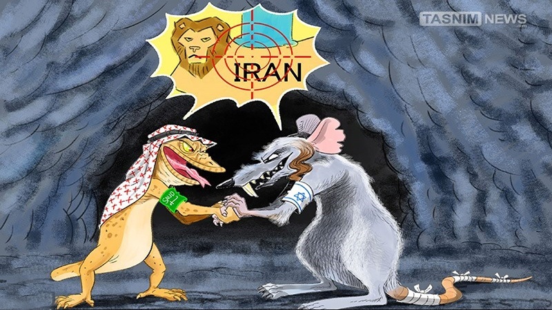 آل سعود و یہود کی خفیہ ملاقات ۔ کارٹون
