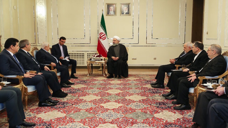 شام میں امن و استحکام کی برقراری ایران کا اہم مقصد، صدر مملکت ڈاکٹر روحانی 