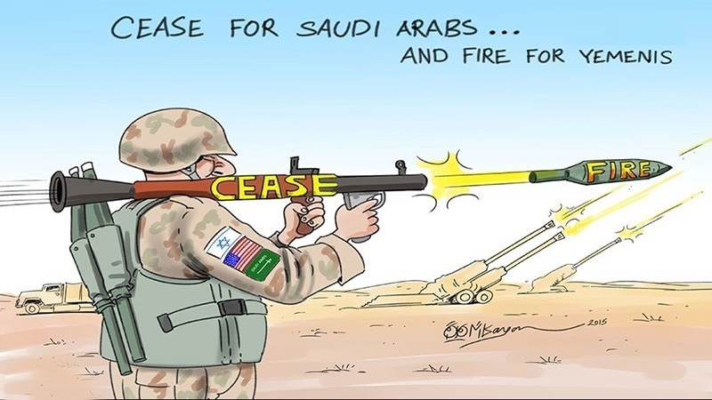 یمن میں سعودیوں کا سیز فائر ۔ کارٹون