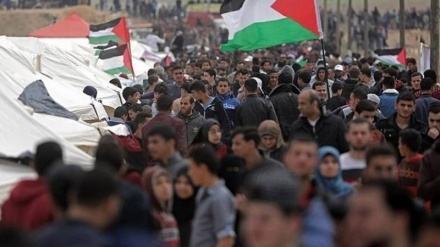 پرامن واپسی مارچ پر وحشیانہ حملہ 20 فلسطینی زخمی
