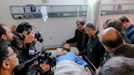 جنرل محمدعلی جعفری نے سپاہ کے شہید اہلکاروں کے اہلخانہ سے تعزیت اور زخمیوں کی عیادت کی