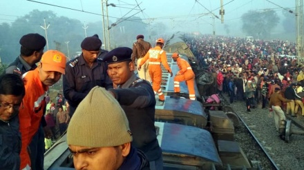 ہندوستان میں ٹرین حادثہ 7 ہلاک متعدد زخمی