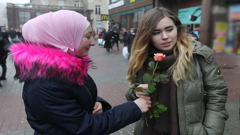 یوکرین میں یوم حجاب کی جھلکیاں ۔ تصاویر