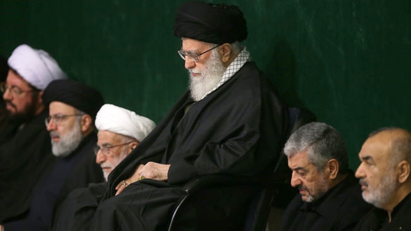 رہبرانقلاب اسلامی کی شرکت سے شب عاشور کی مجلس عزا
