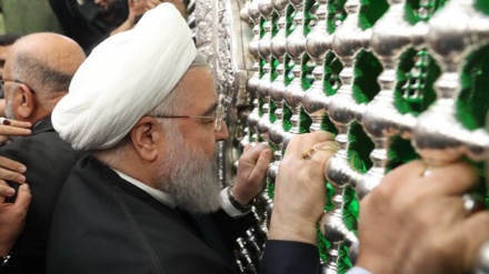 صدر روحانی کا دورہ عراق ، کربلائے معلی میں عتبات عالیات کی زیارت 