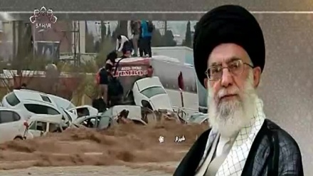پەیامی ڕ ێبەری مەزنی شۆڕشی ئیسلامی دوابەدوای هەستانی لافاوی ماڵوێرانکەری شیراز