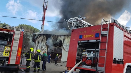 Veliki požar zahvatio industrijske hale u Banjoj Luci