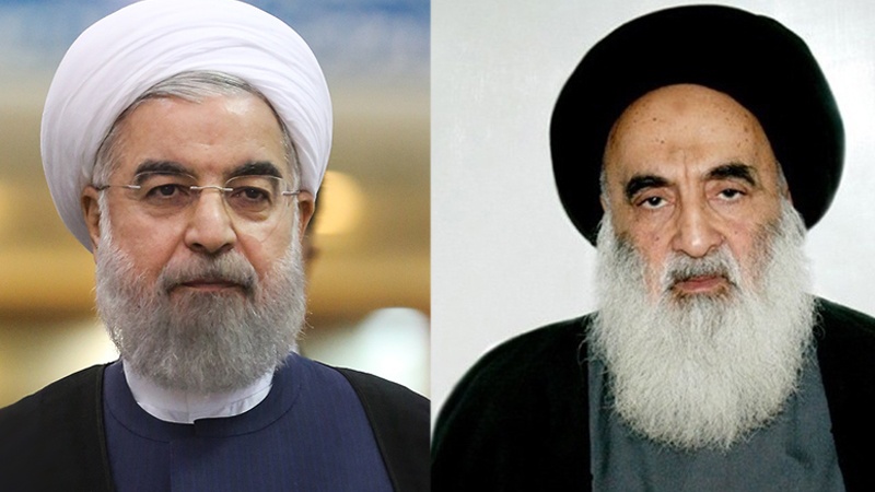İran İslam Respublikası prezidenti Ayətullah Sistani ilə görüşdü