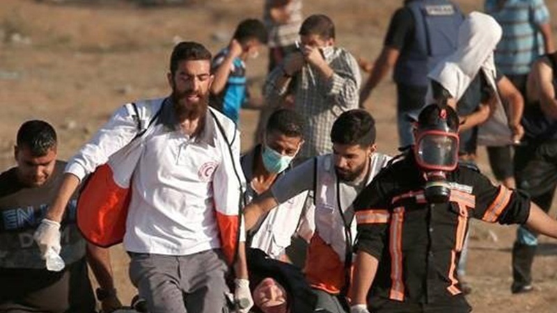 پرامن واپسی مارچ پر وحشیانہ حملہ، 2 فلسطینی شہید، 30 زخمی